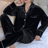 Long Velvet Pajamas Winter Set  Bridesmaid Pajama  Bridal Pajama Matching Velvet Long Pajama Sets  Gift for Bridesmaid